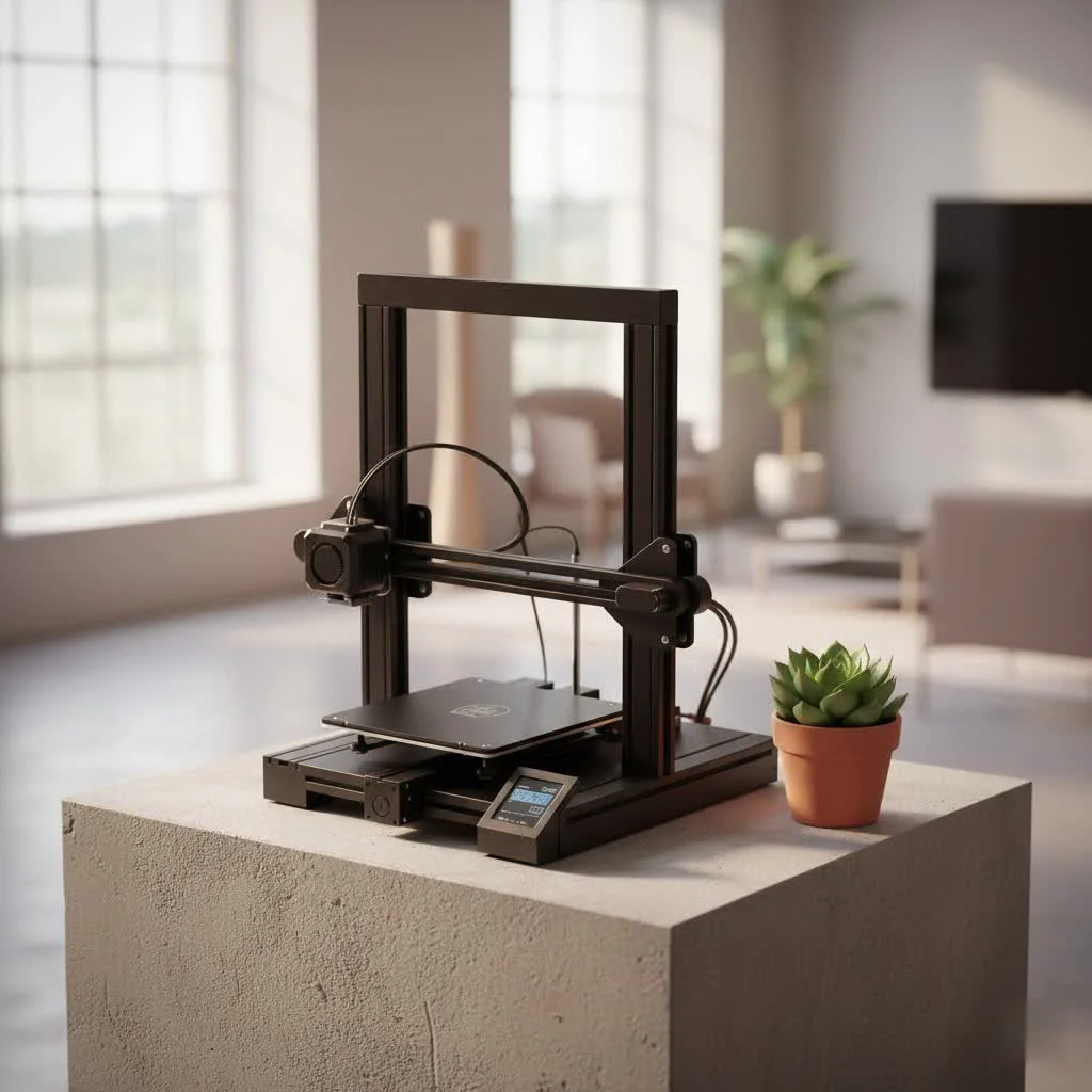 Large-scale construction 3D printer building a house