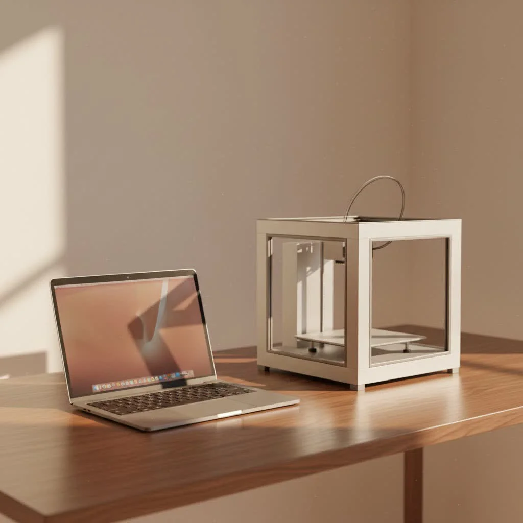 Ender 3 3D printer printing a detailed model