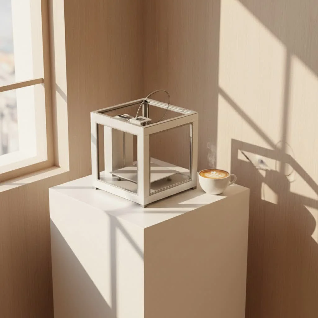 Ceramic 3D printer creating a detailed object