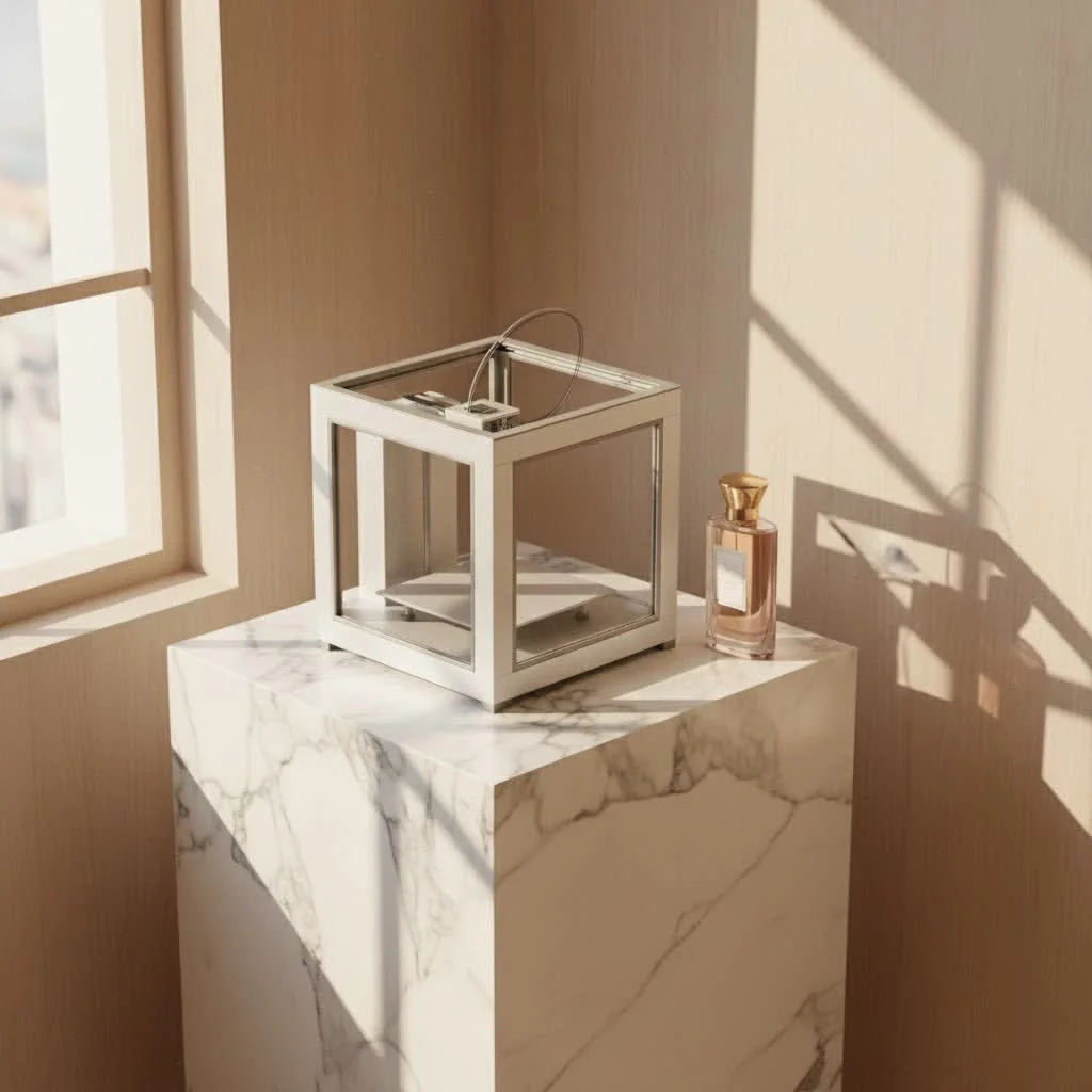 3D printed colorful geometric shapes